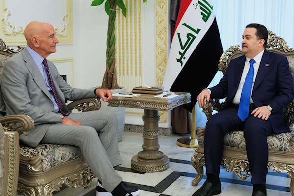 براك يبحث مع السوداني سبل دعم استقرار سوريا ومنع أي تصعيد إقليمي (أ ف ب)