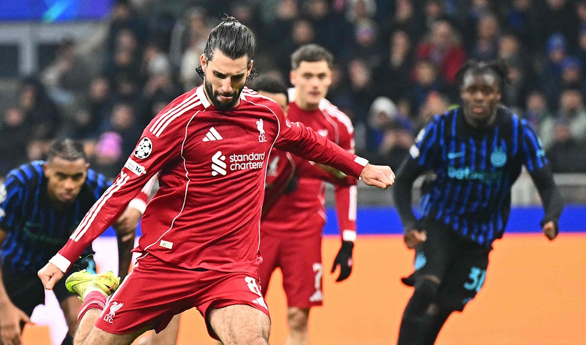 كان ليفربول الطرف الأفضل في الشوط الأول