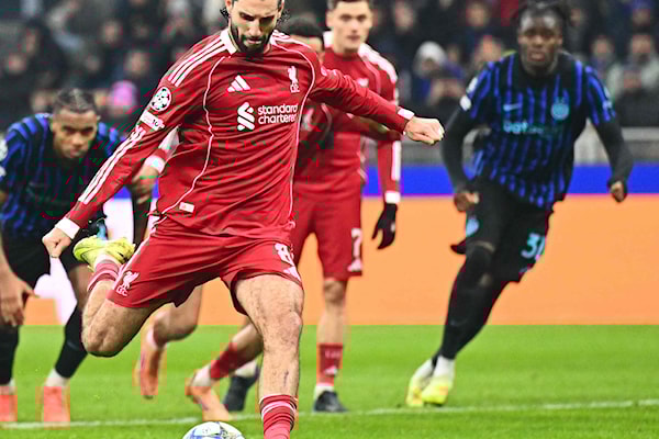 كان ليفربول الطرف الأفضل في الشوط الأول