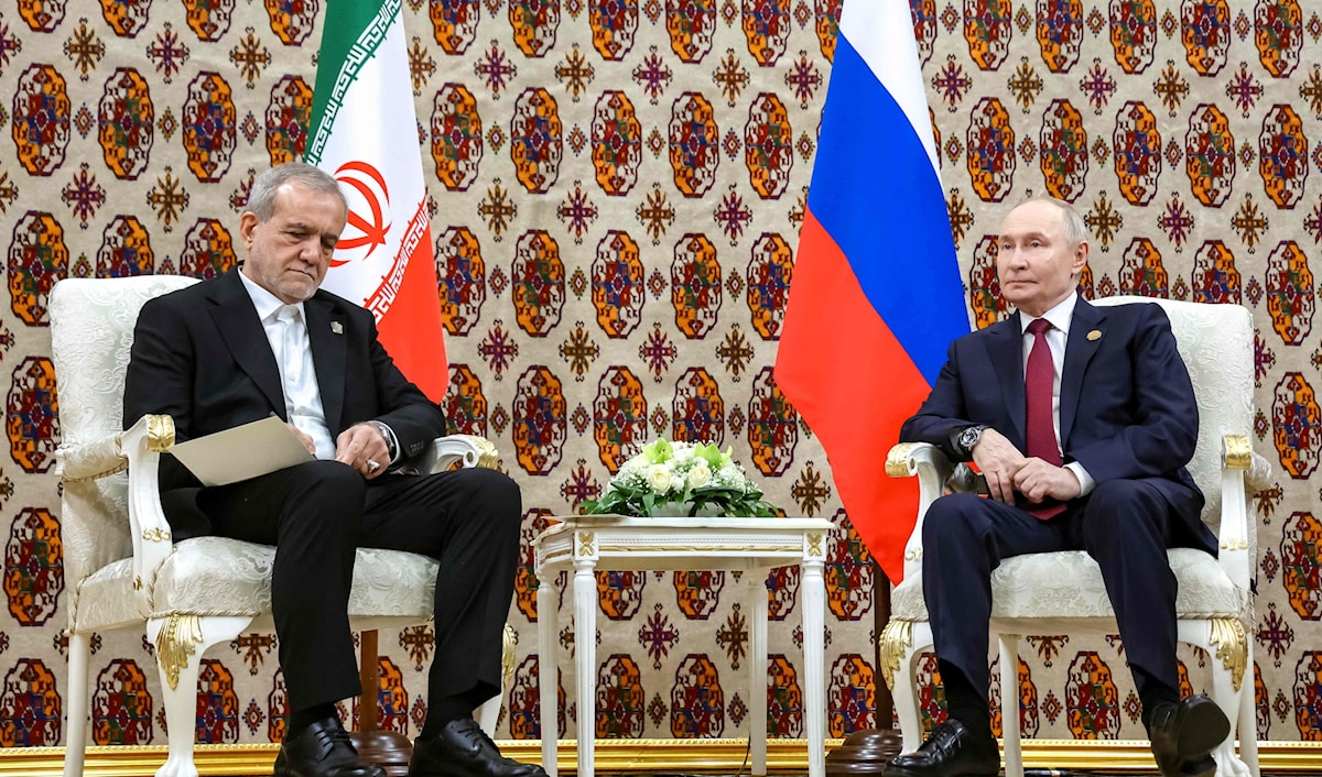 طهران ملتزمة بتنفيذ جميع بنود اتفاقية الشراكة الاستراتيجية (أ ف ب)