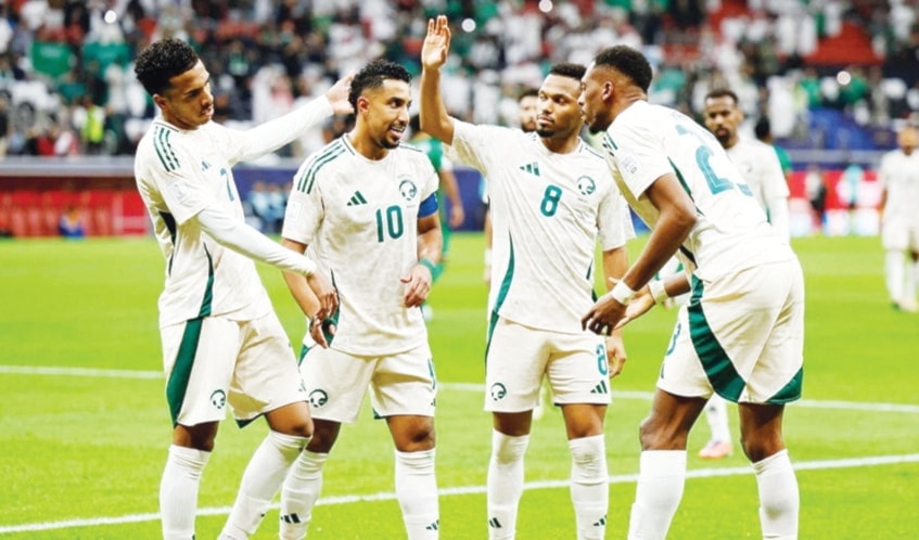 تأهل المنتخب السعودي إلى نصف نهائي كأس العرب لكرة القدم بعد فوزه على منتخب فلسطين  (ويب)