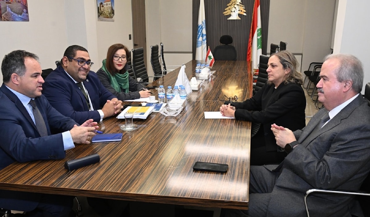 وزير المالية ياسين جابر يستقبل وفد البنك الدولي (الوطنية للإعلام)