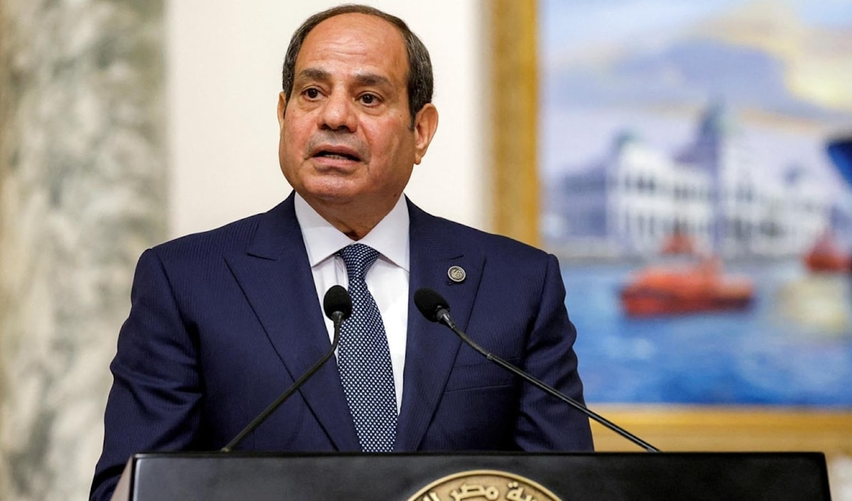 أشاد السيسي بمستوى التعاون في المجال الأمني (أ ف ب)