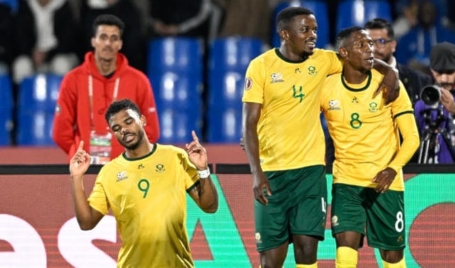فازَ منتخب جنوب إفريقيا على نظيره منتخب أنغولا بهدفَين مقابل هدف.