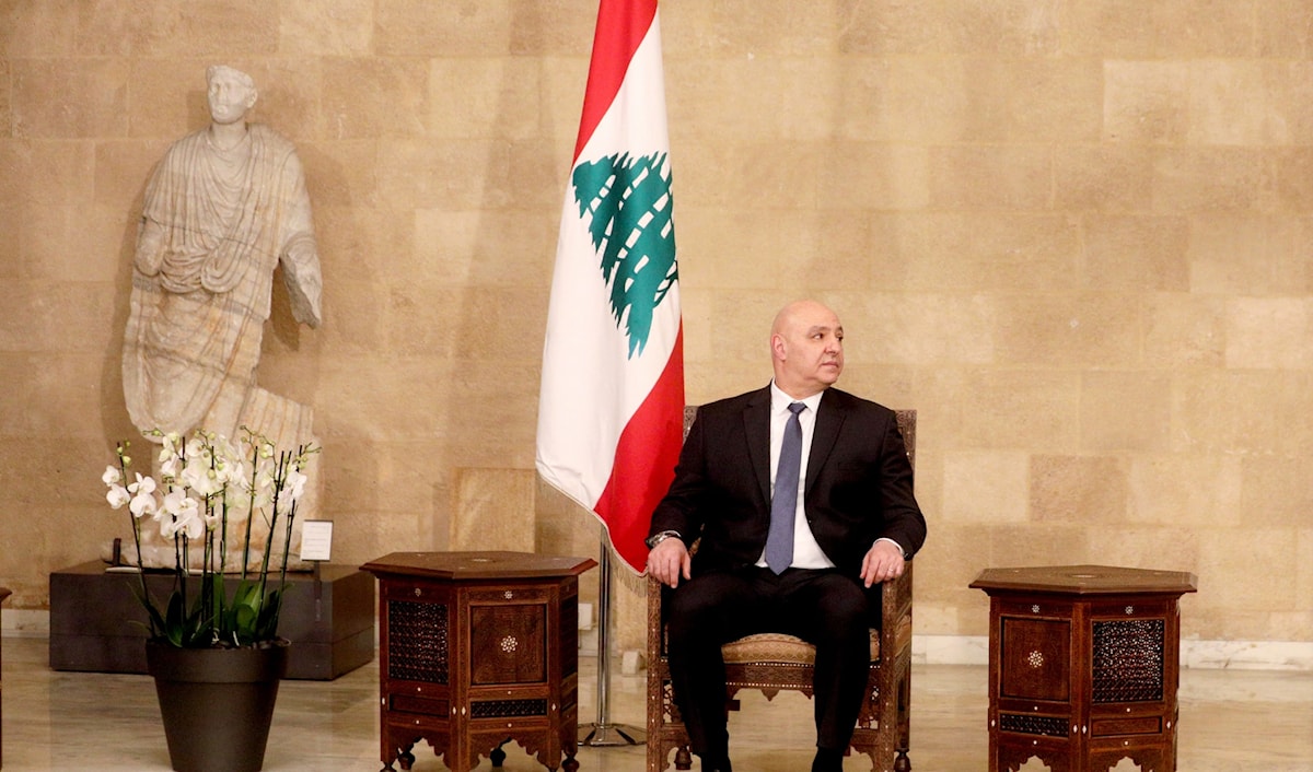 إستقبال جوزاف عون في القصر الجمهوري بعد إنتخابه رئيساً للجمهورية (مروان بوحيدر)