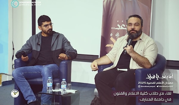 الرز والسباعي في لقاء مع الطلاب حول المهرجان