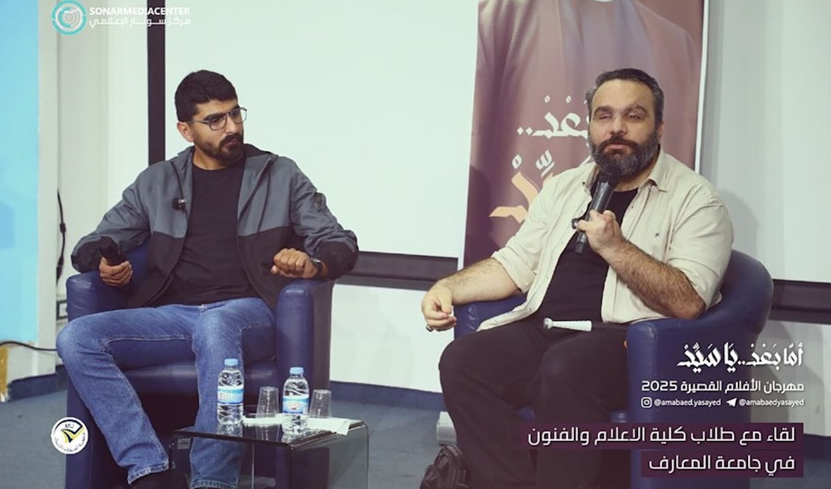 الرز والسباعي في لقاء مع الطلاب حول المهرجان