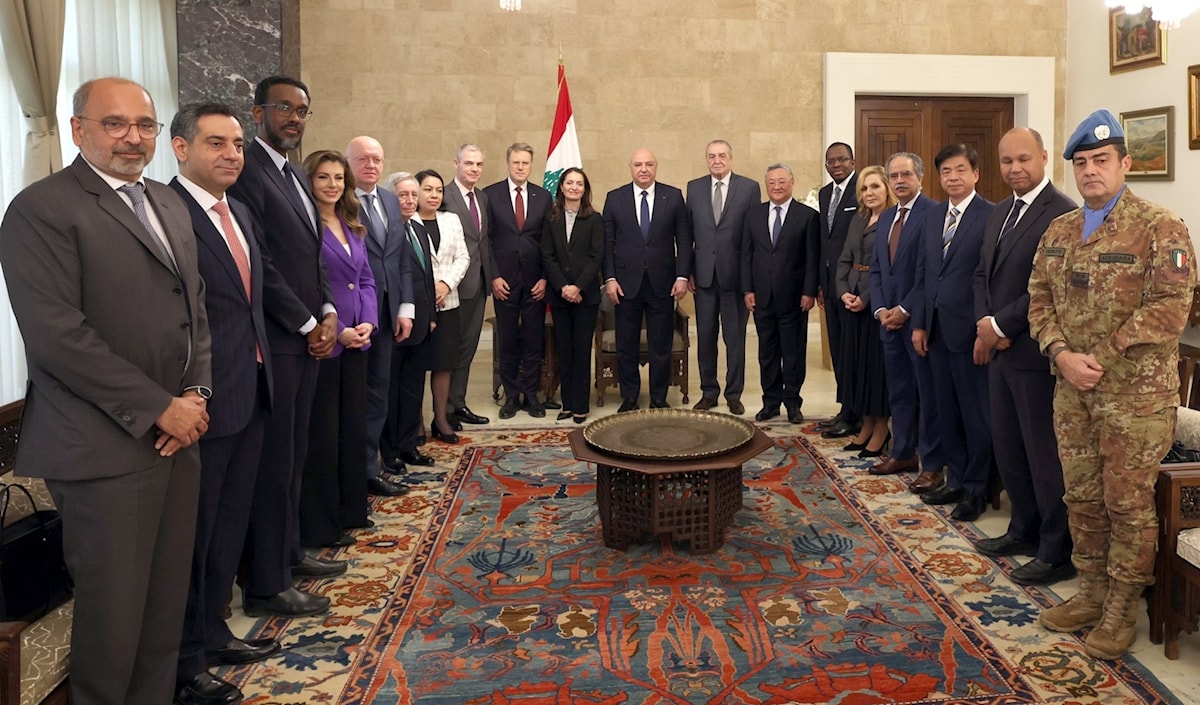 الرئيس عون يستقبل وفد مجلس الأمن الدولي في قصر بعبدا (رئاسة الجمهورية)