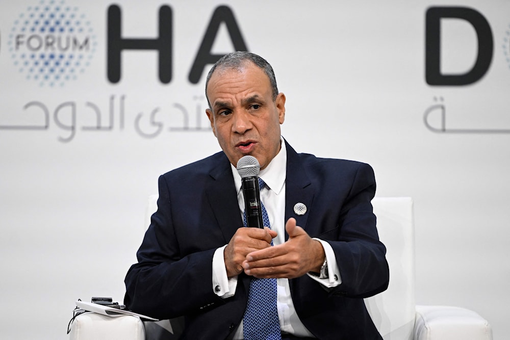 وزير الخارجية المصري بدر عبد العاطي في منتدى الدوحة (أ ف ب)