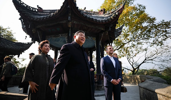 ساكن الإليزيه لم ينجح في انتزاع تنازلات في الموقف الصيني من الحرب الأوكرانية (أ ف ب)