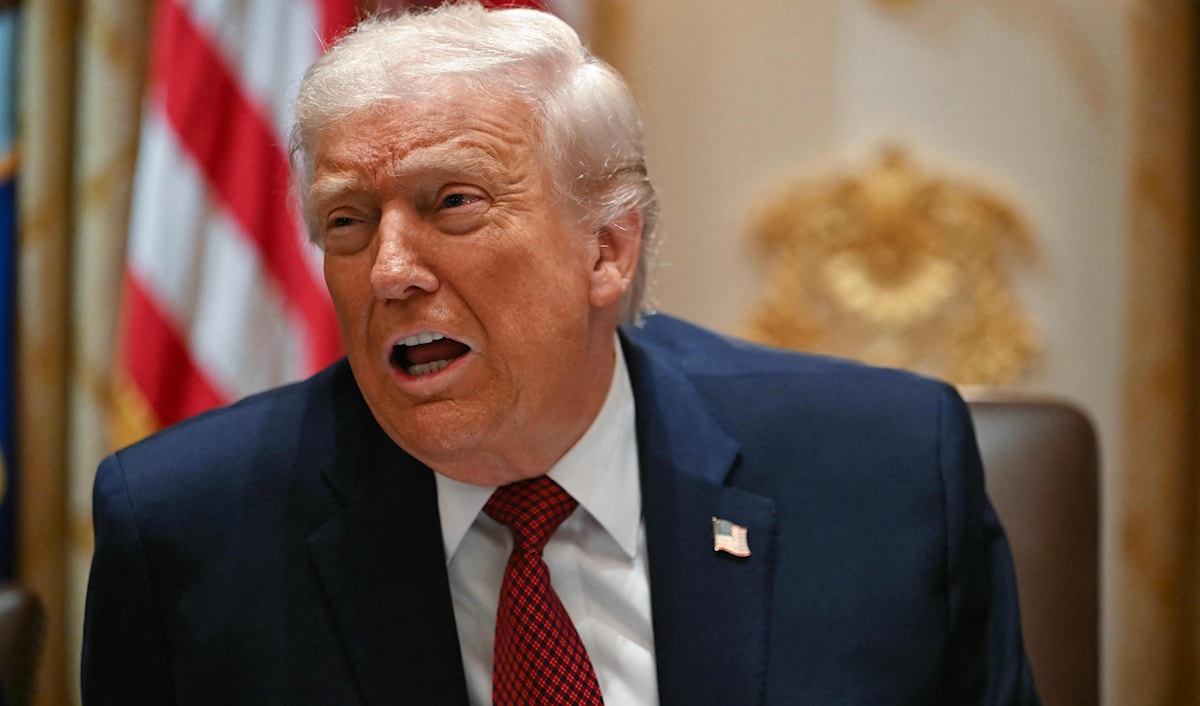 أشار ترامب إلى أن الولايات المتحدة توقفت عن تقديم أموال لأوكرانيا (أ ف ب)