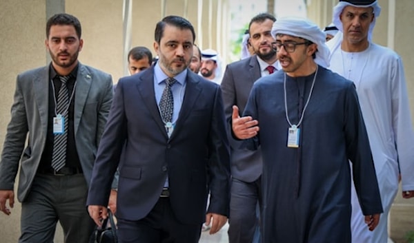 أجرى الشيباني في الإمارات سلسلة لقاءات مع مسؤولين عرب وغربيين، على رأسهم رئيس الوزراء الإماراتي (سانا)