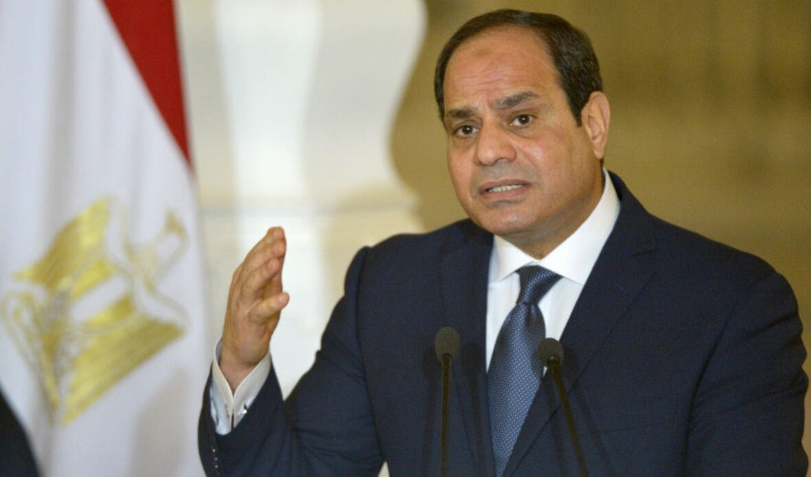 السيسي: إقامة دولة فلسطينية هي «الضمانة الوحيدة لتحقيق السلام الدائم» في المنطقة (أ ف ب)
