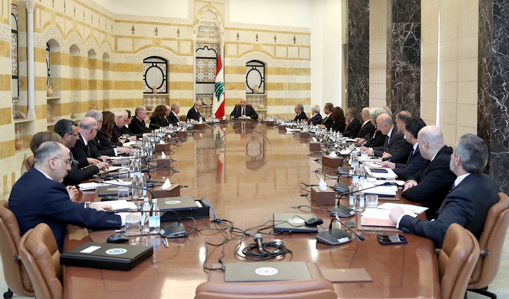 جلسة لمجلس الوزراء في قصر بعبدا