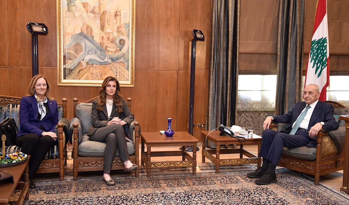 بري التقى نائبة الموفد الأميركي للشرق الأوسط مورغان أورتاغوس الأسبوع الماضي (من الويب)
