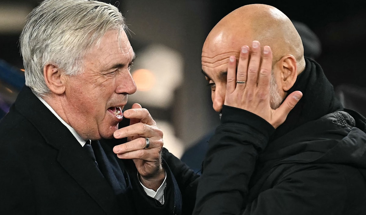 خسر مانشستر سيتي على أرضه 2-3 أمام ريال مدريد ضمن مباراة الذهاب الأسبوع الماضي.