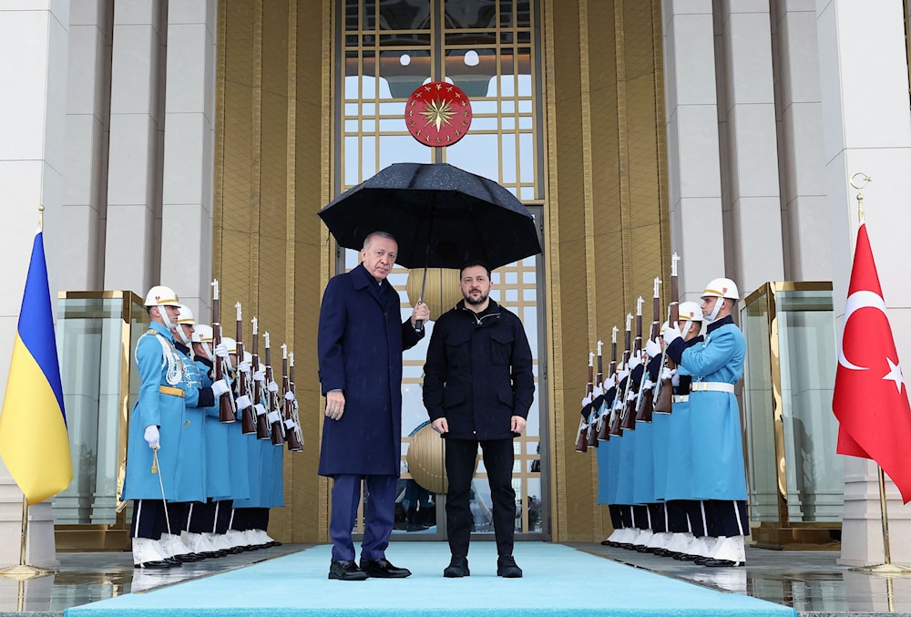 اعتبر الرئيس التركي  أن بلاده &laquo;ستكون مُضيفاً مثالياً لمحادثات محتملة بين روسيا وأوكرانيا والولايات المتحدة&raquo; (أ ف ب)