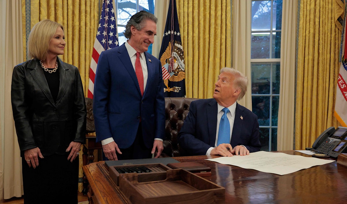 يصرّ ترامب على أن الرسوم الجمركية ليست تضخمية (أ ف ب)