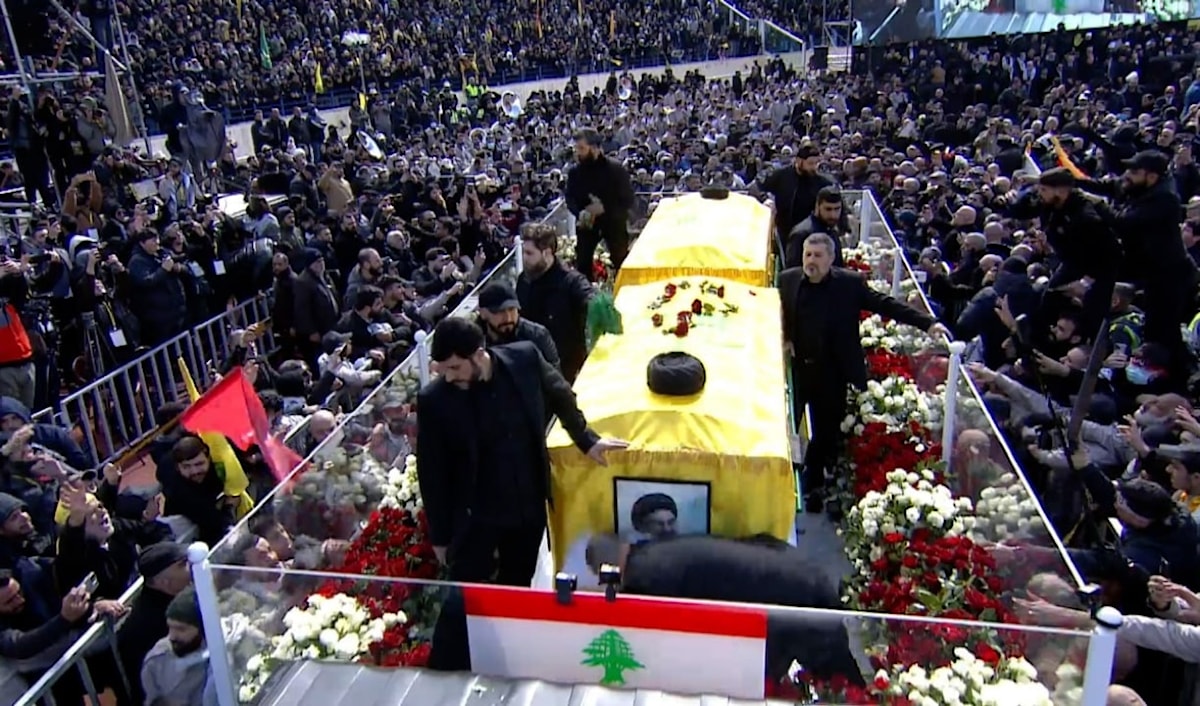 الآلاف يودّعون الشهيدين نصر الله وصفي الدين (الأخبار)