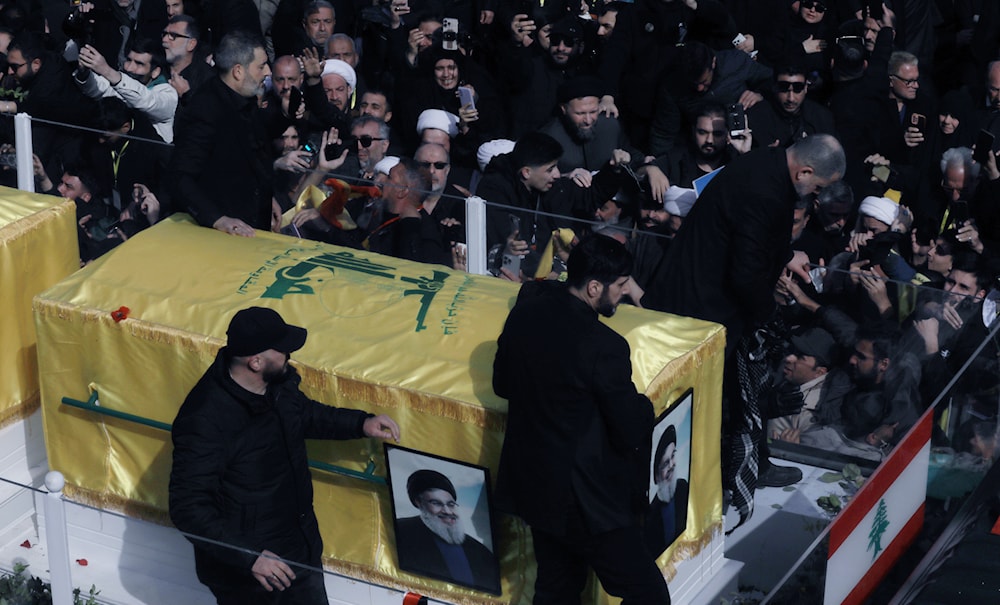 نعش الأمين العام السابق لحزب الله السيد الشهيد حسن نصرالله (مروان بو حيدر)