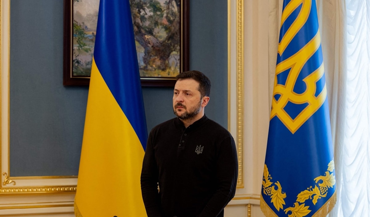 الرئيس الأوكراني فولوديمير زيلينسكي (أ ف ب)