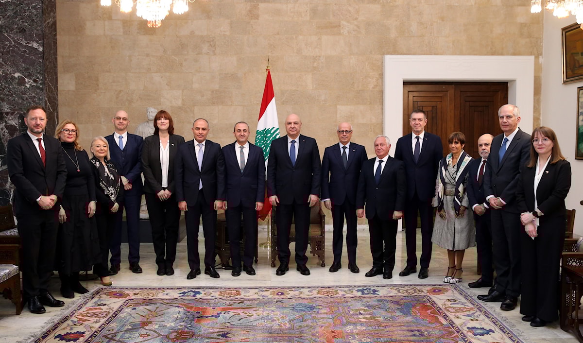 عون مع سفراء الدول الفرنكوفونية (رئاسة الجمهورية)