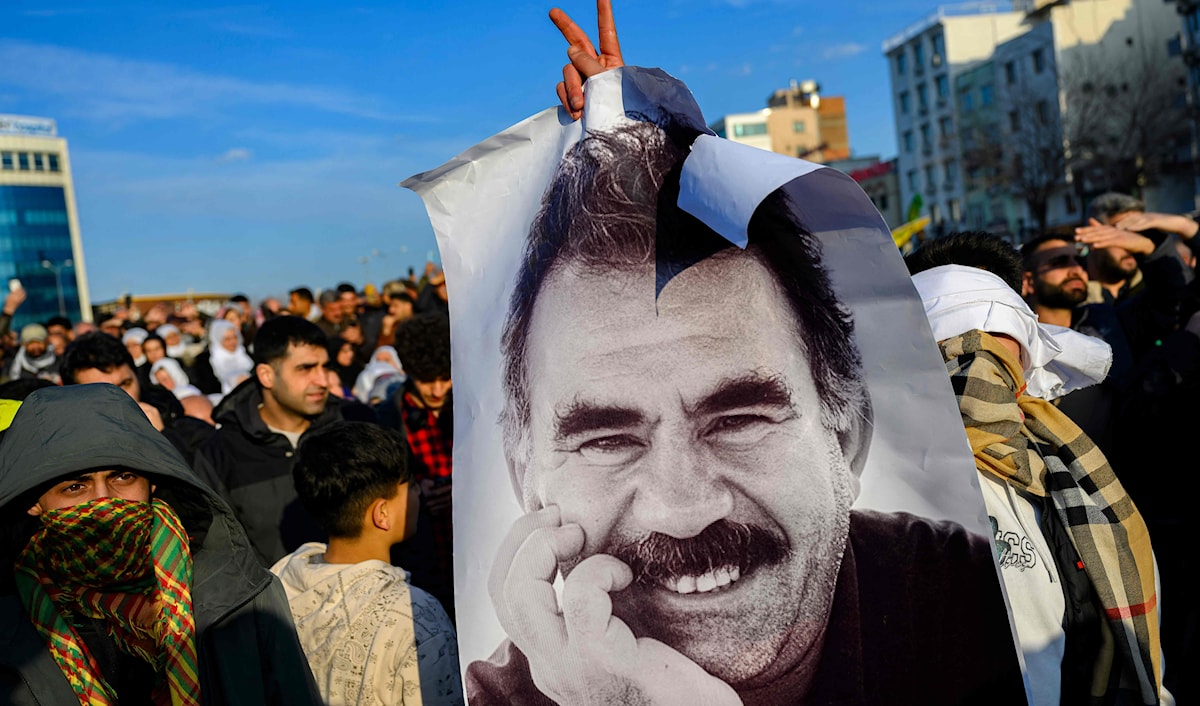 إعلان أوجالان وُصف في تركيا بأنه زلزال بقياس تسع درجات (أ ف ب)