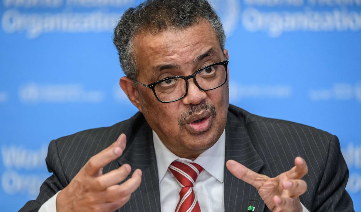 المدير العام لـ«منظمة الصحة العالمية»، تيدروس أدهانوم غيبرييسوس