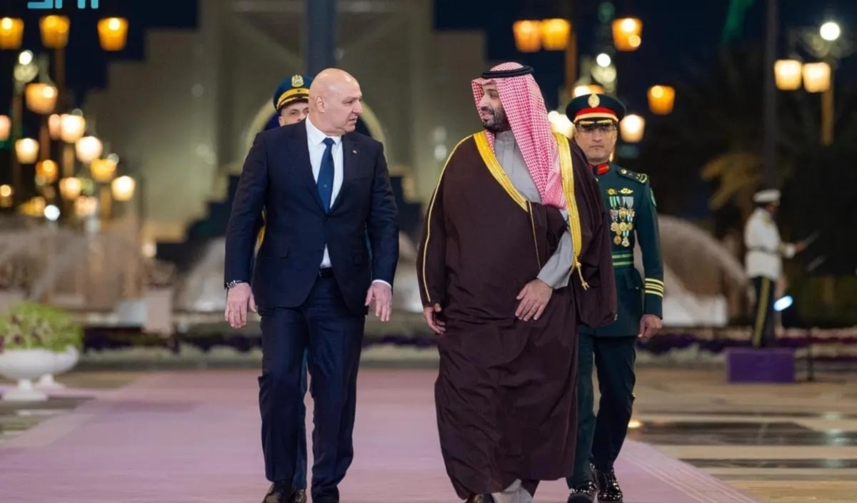 بن سلمان يستقبل عون في الديوان الملكي بقصر اليمامة في الرياض أمس (واس)