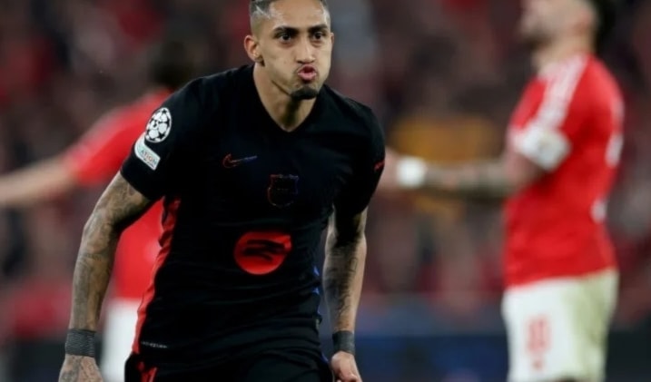 سجّل الجناح الدولي البرازيلي رافينيا الهدف الوحيد للنادي الكاتالوني في الدقيقة 61.