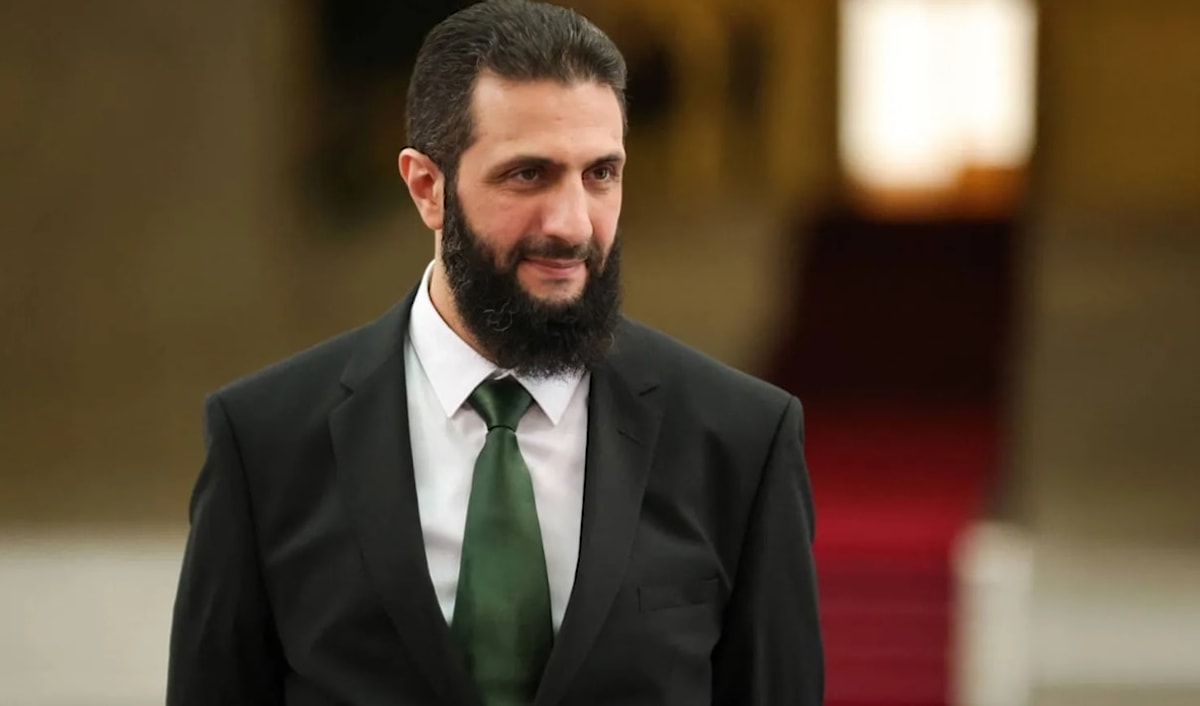 الرئيس السوري الانتقالي أحمد الشرع (من الويب)