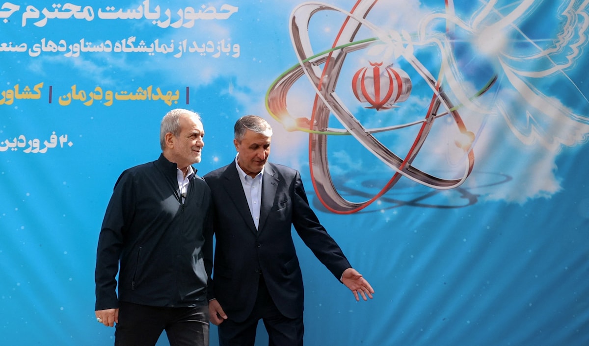 أضاف شمخاني أن «نقل المواد المخصبة إلى مواقع آمنة وغير معلنة قد يكون على جدول الأعمال» (أ ف ب)