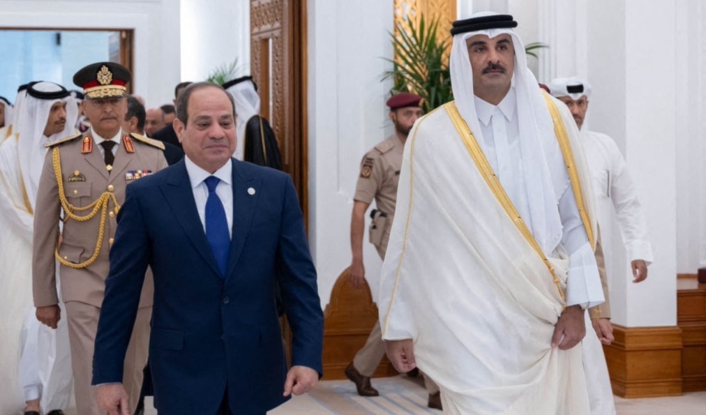 أكد الجانبان أهمية مواصلة الجهود من أجل التوصل إلى وقف فوري ومستدام لإطلاق النار في غزة (أ ف ب)