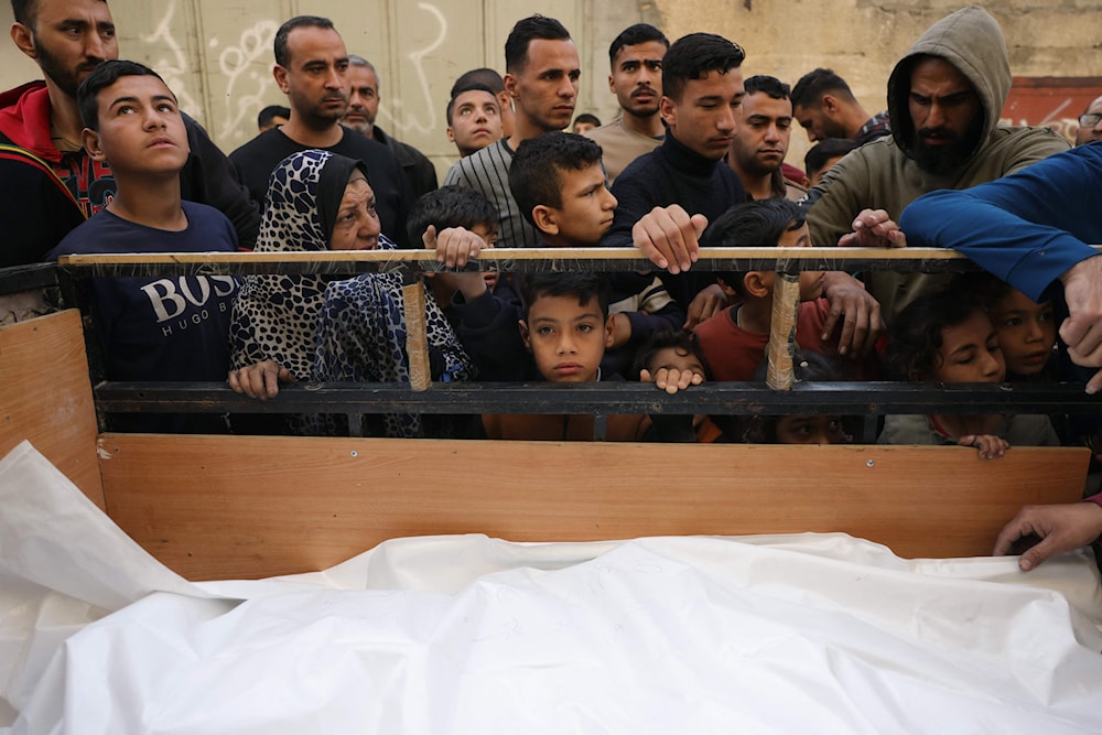 استشهد 7 فلسطينيين  في جباليا (أ ف ب)