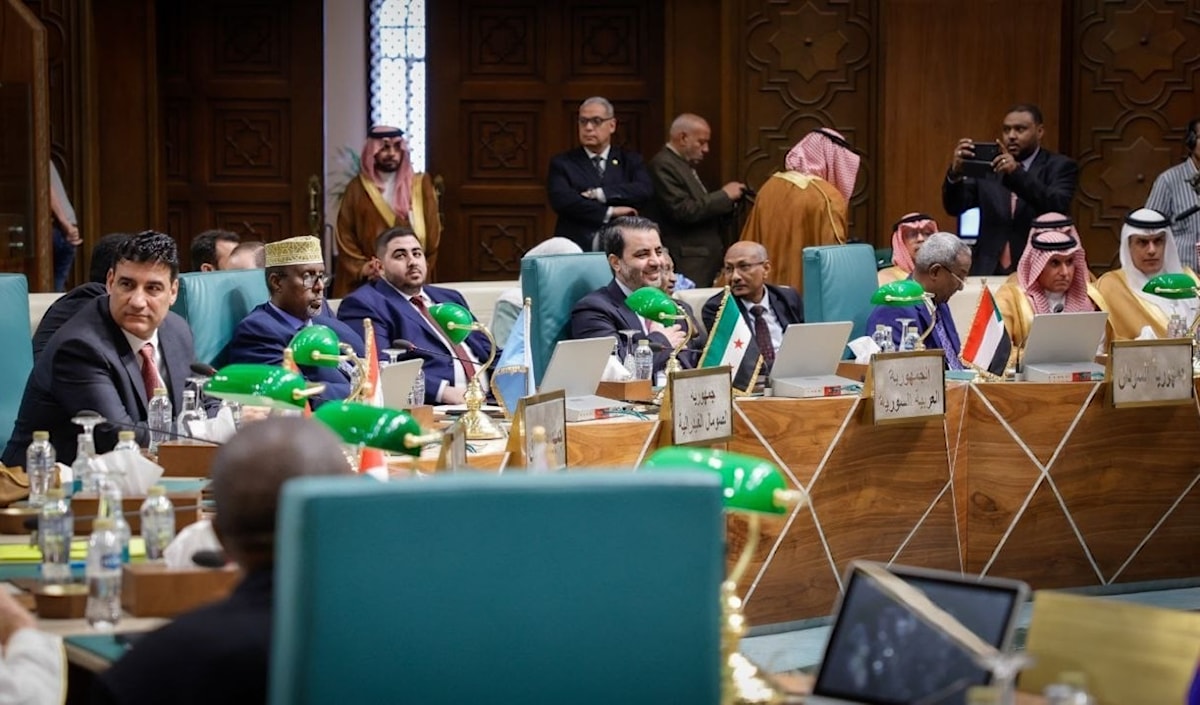 مثّل الشيباني بلاده، للمرة الأولى، في الاجتماع الوزاري في القاهرة (سانا)