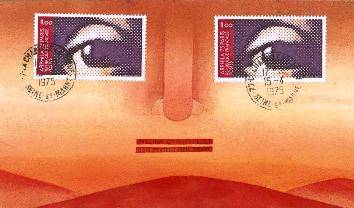 فولون Folon ـــ «رسالة مجهولة» (كولاج، 1975)