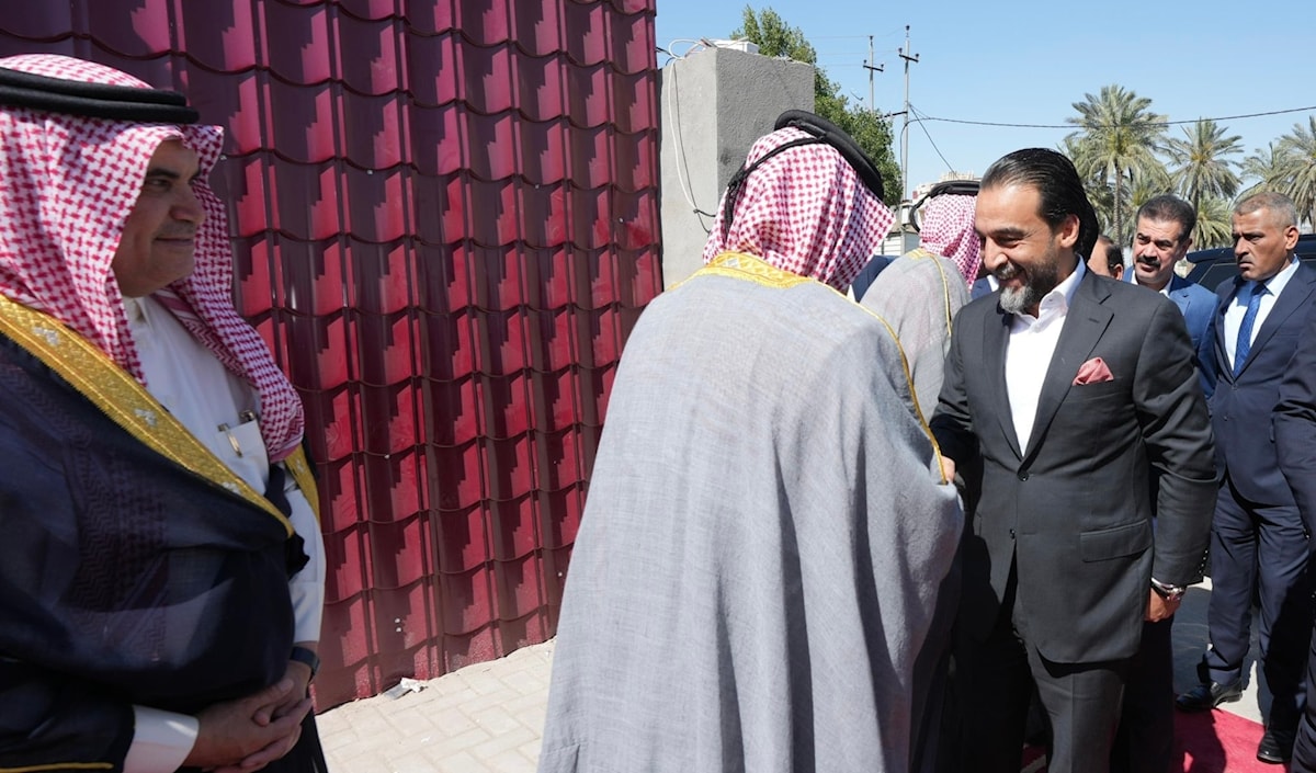 بدأت محاكمة الحلبوسي في شباط 2023 أمام المحكمة الاتحادية العليا في العراق بتهمة «التزوير» (من الويب)