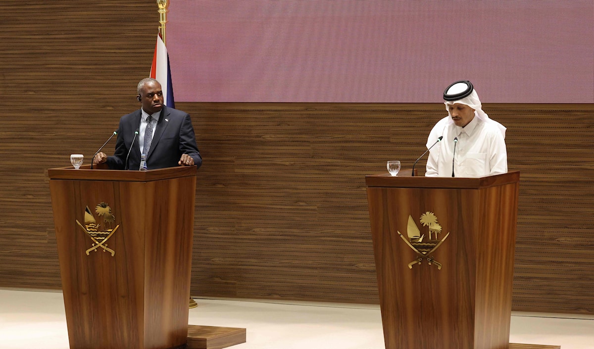 دعا الوزيران إلى العودة الفورية إلى وقف إطلاق النار مع إيجاد أفق سياسي جاد لإقامة الدولة الفلسطينية (أ ف ب)