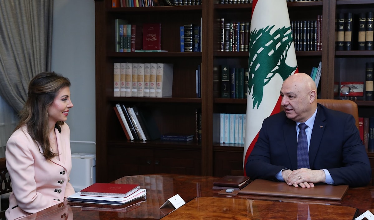 الوضع في الجنوب بين عون وأورتاغوس (موقع رئاسة الجمهورية اللبنانية)