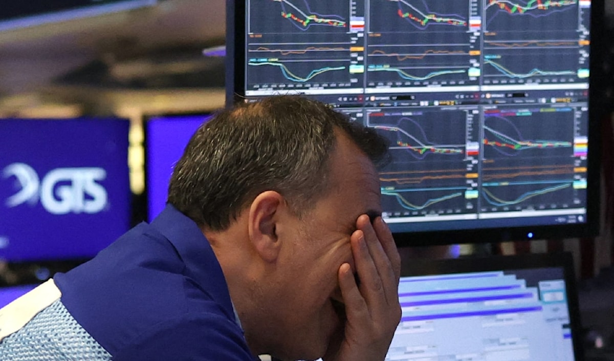تكبدت أسواق الأسهم الأميركي في غضون يومين فقط خسائر فادحة (أ ف ب)