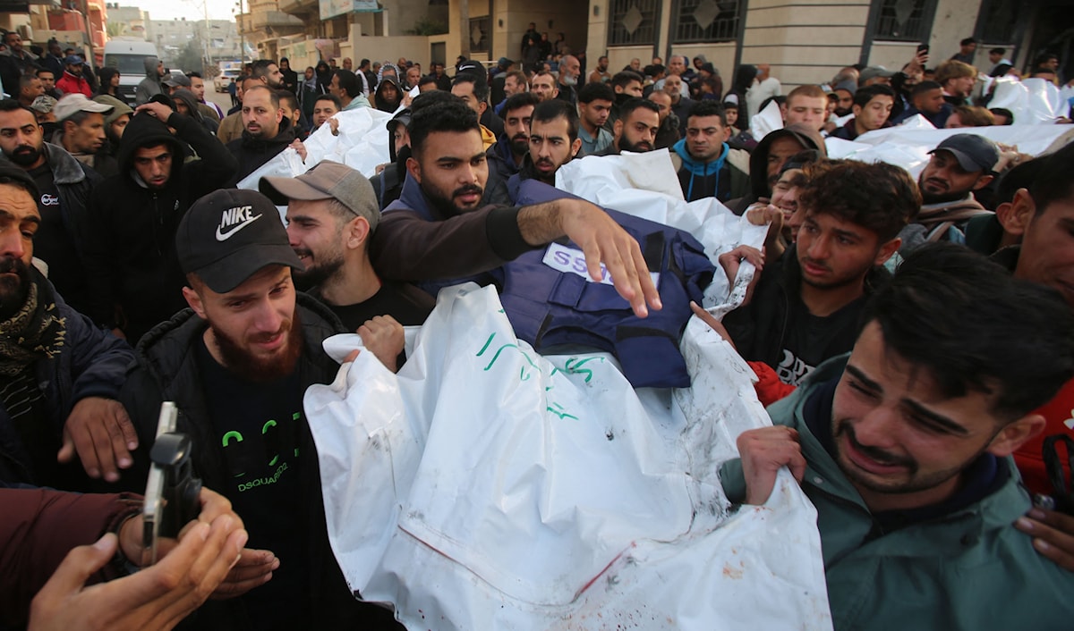 اعتبرت «حماس» أنّ القصف الذي استهدف الصحافيين استمرار مشين لانتهاكات الاحتلال لكل القوانين الدولية (أ ف ب)
