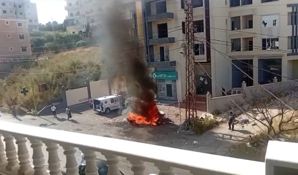 غارة إسرائيلية على عين بعال (الأخبار)
