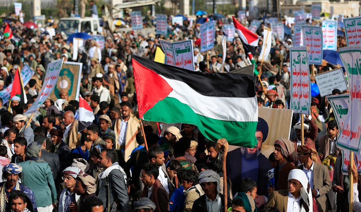 أعلن الحوثي أنّ «ترومان غادرت وهي تحمل عنوان الفشل» (أ ف ب)