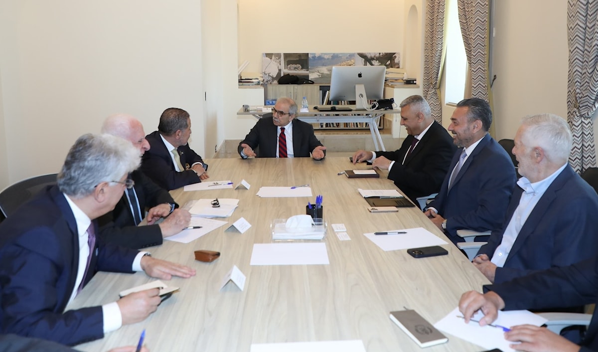 الاجتماع الأول للجنة المشتركة لمتابعة أوضاع المخيمات الفلسطينية في لبنان (من الويب)