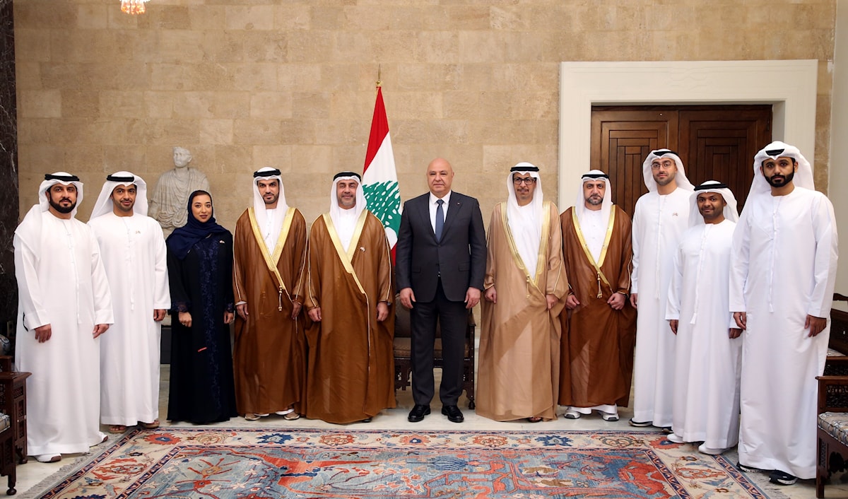 الاهتمام الذي أبداه بن زايد بدعم لبنان (من الويب)