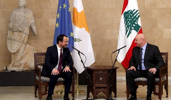 الرئيسان اللبناني جوزيف عون والقبرصي نيكوس كريستودوليديس (رئاسة الجمهورية)