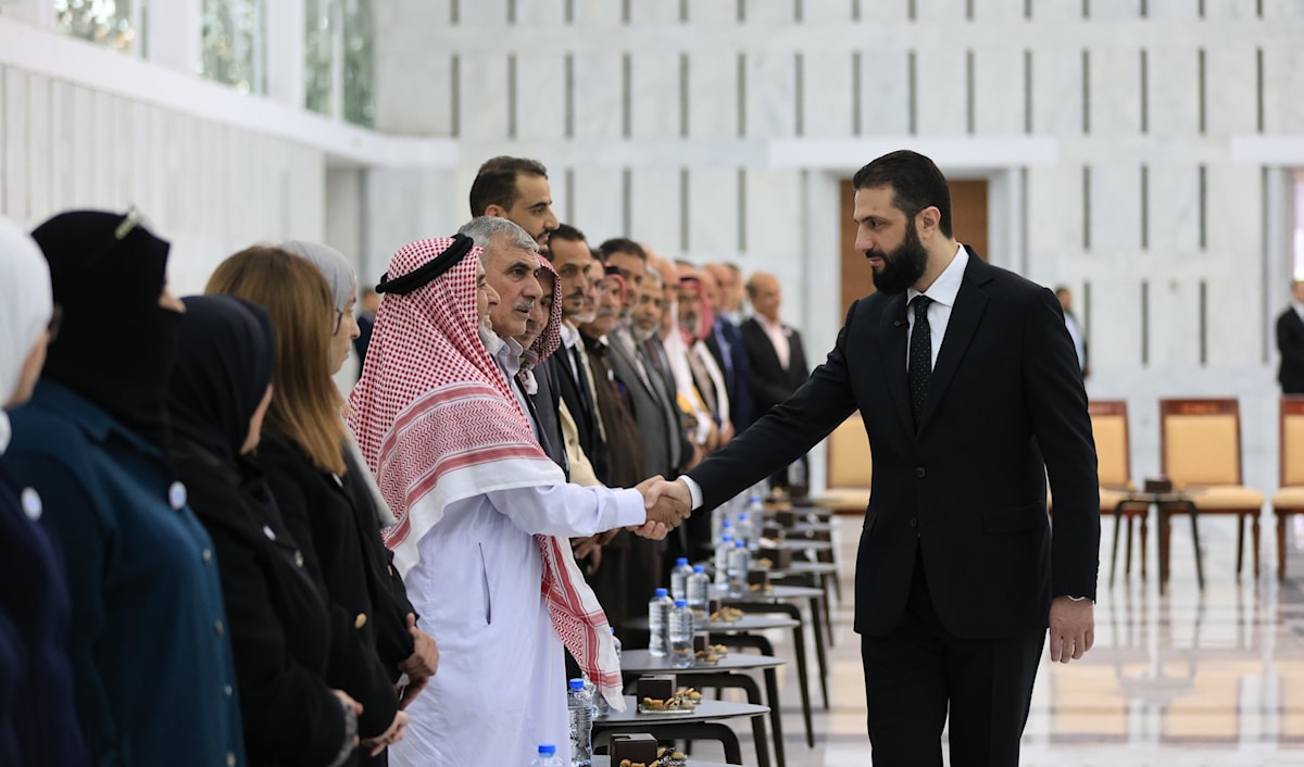 استمع الشرع إلى الشكاوى المتعلقة بالانتهاكات الإسرائيلية المتكررة (من الويب)