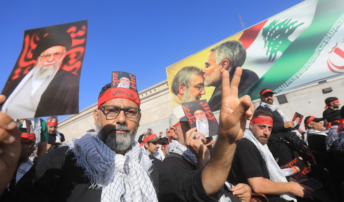 رأى رعد أن شرعية إيران انبثقت من إرادةٍ شعبية لم يشهد العالم مثلها (هيثم الموسوي)