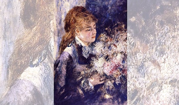 بيار رونوار ـ «السيدة ذات الزنابق» (زيت عل قماش، 1877)