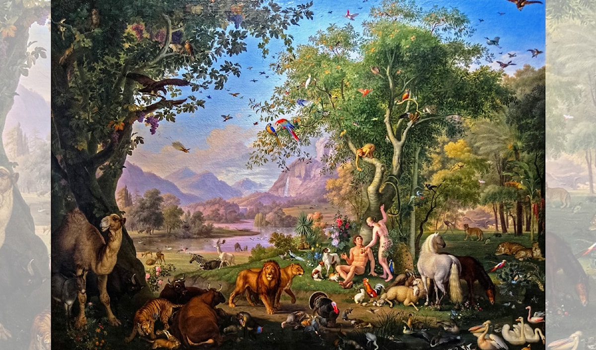 يوهان فنزل بيتر ـ «الجنَّة فوق الأرض» (زيت عل قماش، 1829)